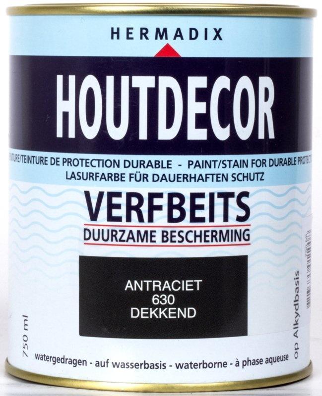 Houtdecor Verfbeits Antraciet 630 750 ml, Doe-het-zelf en Verbouw, Verf, Beits en Lak, Nieuw, Ophalen of Verzenden