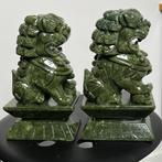 Nefriet Nefriet Jade Fu Dog (Foo Dog) Guardian set - Hoogte: