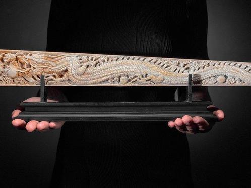 GEEN MINIMUMVERKOOPPRIJS - Grote, gepatineerde handgesneden, Antiek en Kunst, Kunst | Designobjecten