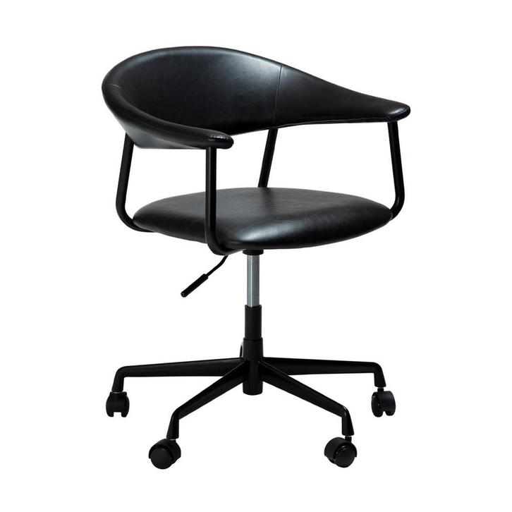 *WOONWINKEL* Dan-Form Rover Design Bureaustoel Zwart Kunstle, Huis en Inrichting, Bureaus, Nieuw, Verzenden