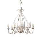 Klassieke kroonluchter crème 8-lichts - Giuseppe, Huis en Inrichting, Lampen | Kroonluchters, Nieuw, Overige materialen, Landelijk