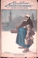 Spotprent Uitkijken naar vrede tijdens Eerste Wereldoorlo..., Antiek en Kunst, Kunst | Litho's en Zeefdrukken, Verzenden