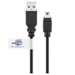 USB Mini B naar USB-A kabel - USB2.0, Nieuw, Ophalen of Verzenden
