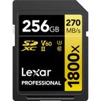 Lexar SDXC Professional 256GB 1800X UHS-II V60 Gold, Audio, Tv en Foto, Fotografie | Geheugenkaarten, Nieuw, Overige merken, Overige typen