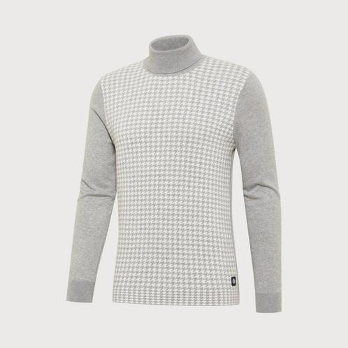 -40% Blue Industry  Blue Industry Koltrui met pied de poule, Kleding | Heren, Truien en Vesten, Grijs, Nieuw, Verzenden