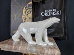 Richard Orlinski (1966) - sculptuur, Polar Bear + Gift Box -