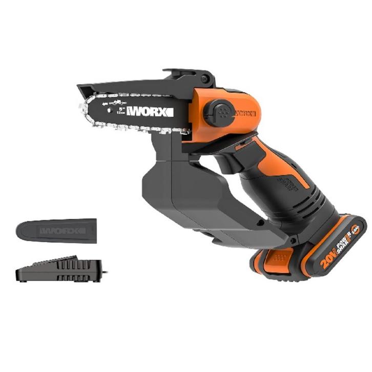 Worx 20V Accusnoeizaag Kettingzaag WG324E Incl. Accu + La..., Doe-het-zelf en Verbouw, Gereedschap | Zaagmachines, Nieuw, Ophalen of Verzenden