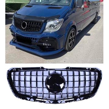 Grill voor mercedes sprinter w906 2014-2017 glanzend zwart beschikbaar voor biedingen