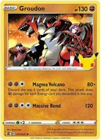 Groudon Pokémon kaart uit de Celebrations serie, Hobby en Vrije tijd, Verzamelkaartspellen | Pokémon, Nieuw, Foil, Losse kaart
