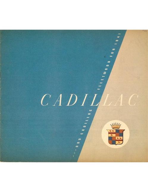 1941 CADILLAC PROGRAMMA BROCHURE ENGELS, Boeken, Auto's | Folders en Tijdschriften