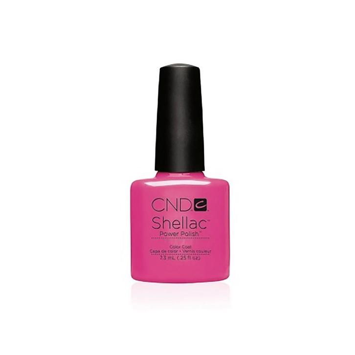 CND  Colour  Shellac  Gellak  Hot Pink  7,3 ml, Sieraden, Tassen en Uiterlijk, Uiterlijk | Haarverzorging, Nieuw, Verzenden