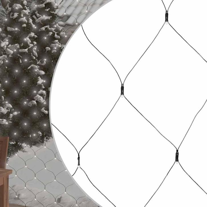 vidaXL Kerstnetverlichting 204 LEDs binnen en buiten 3x2 m, Tuin en Terras, Buitenverlichting, Nieuw, Verzenden
