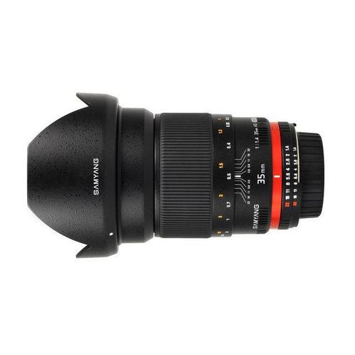 Samyang 35mm f/1.4 AS UMC Nikon F-mount AE objectief, Audio, Tv en Foto, Fotografie | Lenzen en Objectieven, Groothoeklens, Gebruikt