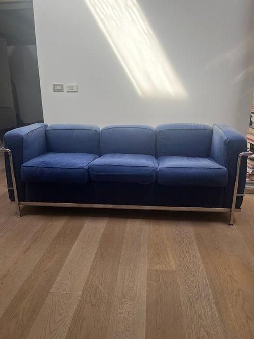 Cassina - Le Corbusier - Sofa - LC2 - Katoen, Staal - Divano, Antiek en Kunst, Kunst | Designobjecten