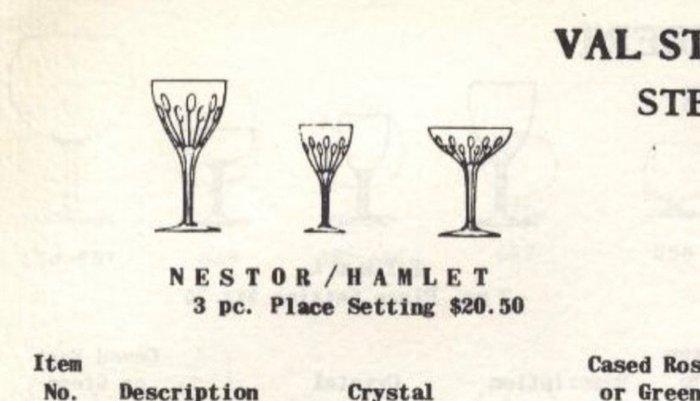 Val Saint Lambert - Karaf - Hamlet - Kristal, Antiek en Kunst, Antiek | Glas en Kristal