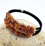 Premium Baltic Amber Armbandenset van 3 – Gouden, Honing &