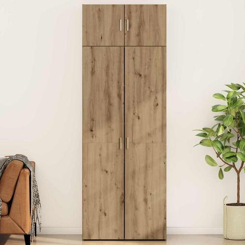 vidaXL Opbergkast artisanaal eikenkleurig 80 x 42,5 x 225 cm, Huis en Inrichting, Kasten | Buffetkasten, Nieuw, 50 tot 100 cm