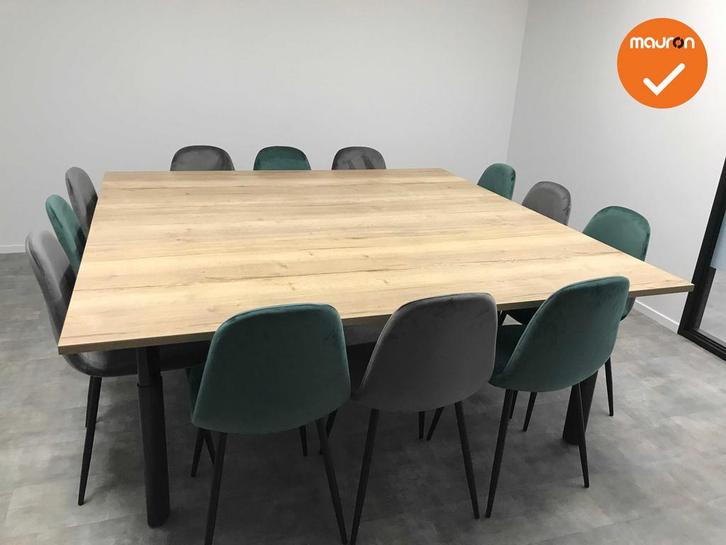 Vergadertafel Vierkant - 200x200 - Kleur naar keuze - Onders, Zakelijke goederen, Kantoor en Winkelinrichting | Kantoormeubilair en Inrichting