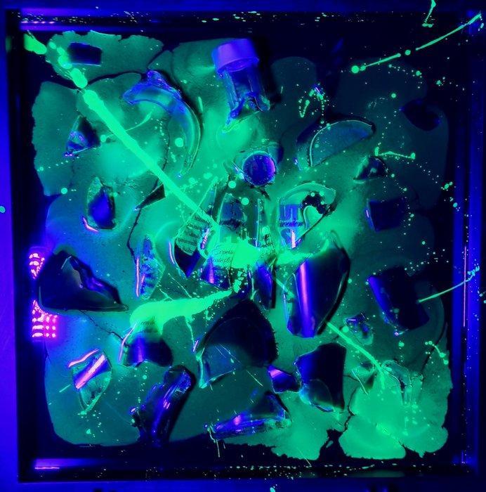 LURNC LXX (1969) - Absolut Vodka Pears - crash - Fluo, Antiek en Kunst, Kunst | Schilderijen | Modern