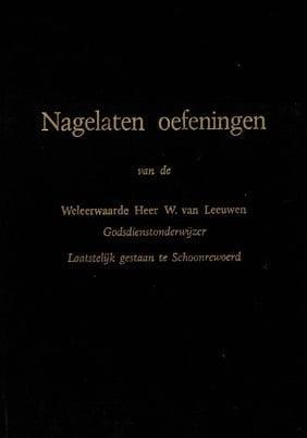 Leeuwen, W. van-Nagelaten oefeningen, Boeken, Overige Boeken, Gelezen, Verzenden