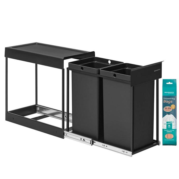 Prullenbak / afvalemmer - uitschuifbaar - inbouw kast -, Huis en Inrichting, Woonaccessoires | Prullenbakken, Verzenden