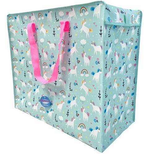 Grote Shopper/Waszak/Opbergtas met Rits - Eenhoorn Magic - O, Sieraden, Tassen en Uiterlijk, Tassen | Damestassen, Nieuw, Ophalen of Verzenden