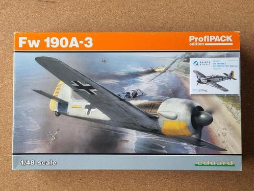 Eduard 82144 Fw 190A-3 1:48 + Quinta 3D Decals, Hobby en Vrije tijd, Modelbouw | Vliegtuigen en Helikopters, Verzenden