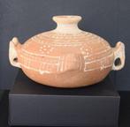 Oude taginepot met deksel 25 cm BERBER KABYLE - Terracotta -, Antiek en Kunst