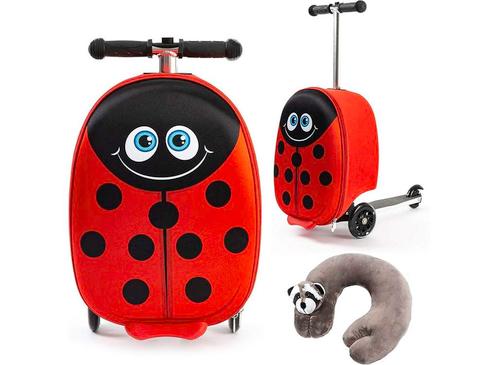 Kinderkoffer-Step - 21L - Lieveheersbeestje - 40x20x25 cm, Sieraden, Tassen en Uiterlijk, Koffers, Nieuw, Verzenden