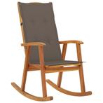 vidaXL Schommelstoel met kussens massief acaciahout, Tuin en Terras, Tuinstoelen, Verzenden, Nieuw, Hout