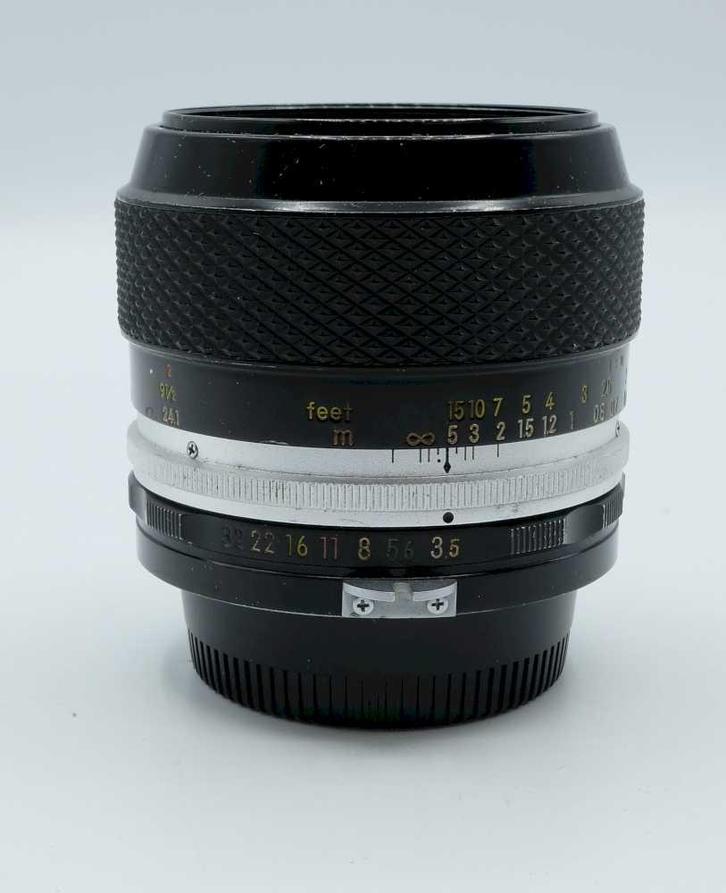 Nikon 55mm f3.5 Micro-Nikkor Pre-AI, Audio, Tv en Foto, Fotografie | Lenzen en Objectieven, Gebruikt, Ophalen of Verzenden