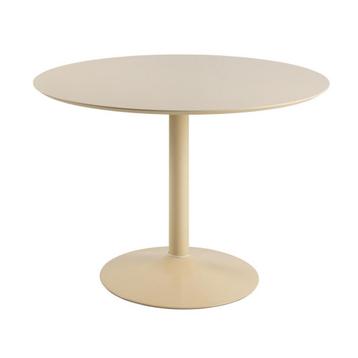 *WOONWINKEL* Mat Beige Eettafel Rond 110 Cm beschikbaar voor biedingen