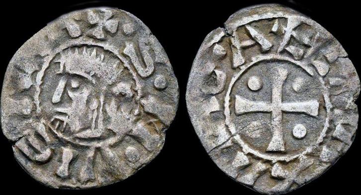1050-1120ad France Archbishopric Vienne Ar denier zilver, Postzegels en Munten, Munten | Europa | Niet-Euromunten, Verzenden