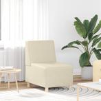 vidaXL Sofa Stoel Crème 55 x 74 x 82 cm Kunstleer, Verzenden, Nieuw, Leer, Minder dan 150 cm