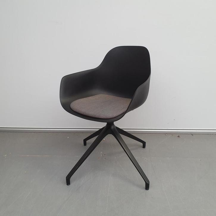 Crassevig Pola Round vergaderstoel - kunststof zitting met b, Huis en Inrichting, Stoelen, Ophalen of Verzenden