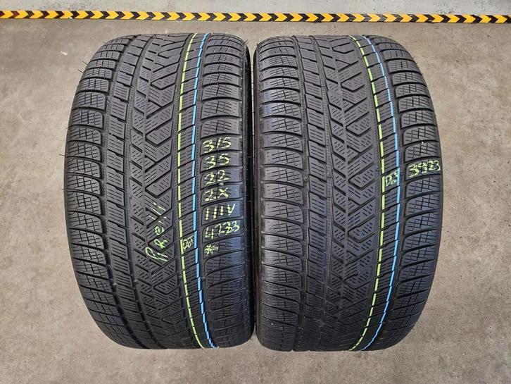315/35/22 111V* PIRELLI WINTERBANDEN 6,3MM PROFIEL 2X, Auto-onderdelen, Banden en Velgen, Overige maten, Erkend duurzaam, Winterbanden