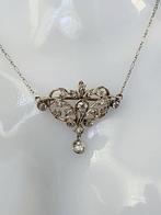Ketting met hanger Platina, Platina ketting met 1,55 karaat, Sieraden, Tassen en Uiterlijk, Antieke sieraden