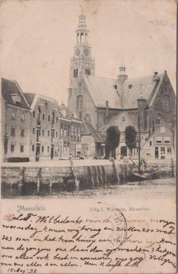 MAASSLUIS - De Kerk, Verzamelen, Ansichtkaarten | Nederland, Verzenden