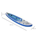 Opblaasbare Surfplank Stand Up Board Met Paddle Antislip Uit