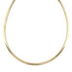 Gouden omega collier 45 cm 14 karaat, Verzenden, Zo goed als nieuw, Goud, Goud