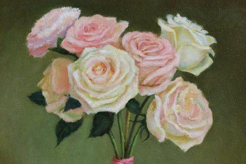 Yana Ros (XX-XXI) - reamy roses, Antiek en Kunst, Kunst | Schilderijen | Klassiek