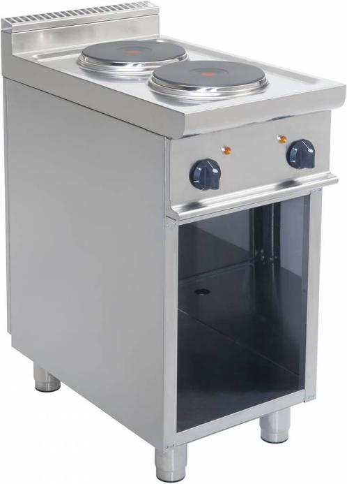 Elektrische Kooktoestel met open onderbouw | 2 platen | 400V, Zakelijke goederen, Horeca | Keukenapparatuur, Verzenden