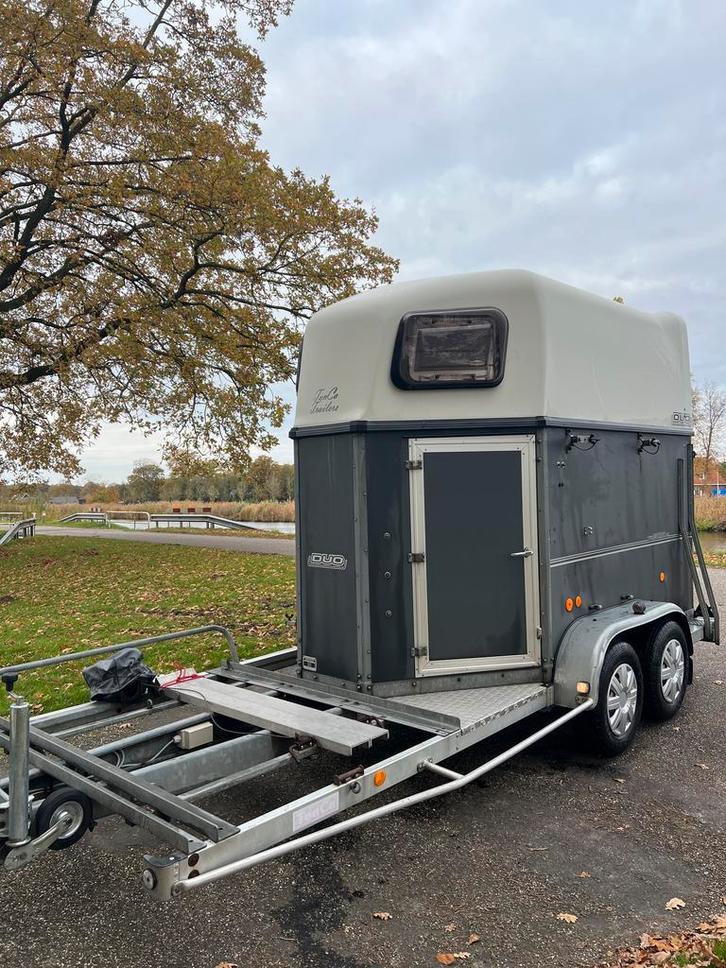 Degelijke Bockmann mentrailer bomvol opties!, Dieren en Toebehoren, Paarden en Pony's | Trailers en Aanhangwagens, 2-paards trailer