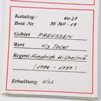 Duitsland, Pruisen Friedrich Wilhelm II (1786-1797). 1/3, Postzegels en Munten