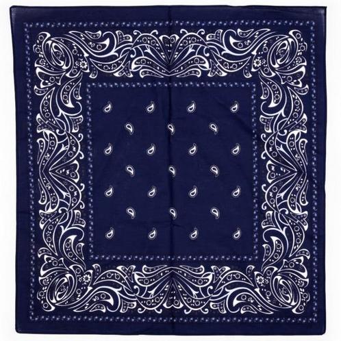 Boerenzakdoek blauw decor Paisley 60 x 60 cm origineel forma, Kleding | Heren, Schoenen, Nieuw, Verzenden