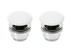 Veiling - 2x Alterna wastafelplug pup-up z/overloop Coda gla, Nieuw