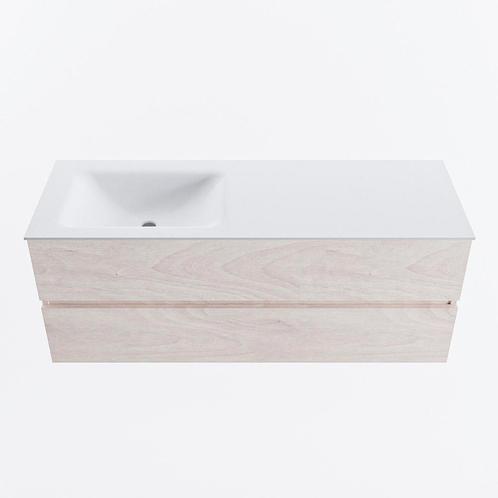 MONDIAZ VICA 130cm badmeubel onderkast Underlayment 2 lades., Doe-het-zelf en Verbouw, Sanitair, Bad, Nieuw, Ophalen of Verzenden