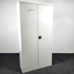 Ronis Draaideurkast Wit-Grijs 195x99x41 cm, Huis en Inrichting, Kasten | Roldeurkasten en Archiefkasten, Ophalen of Verzenden