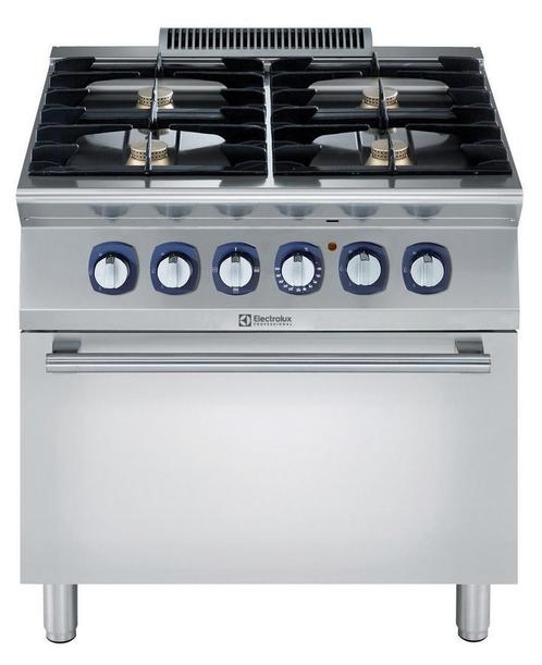 FORNUIS, GAS, 4 BRANDERS, ELEKTR.OVEN, 800 MM, Zakelijke goederen, Horeca | Keukenapparatuur, Verzenden