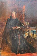 Elsa Louisa Wouters-van Doesburg (1875-1957) - Dame van, Antiek en Kunst, Kunst | Schilderijen | Klassiek